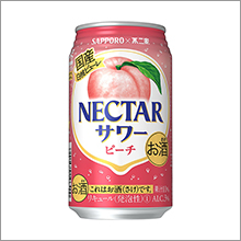 「サッポロ ネクターサワー」国産桃原料にこだわり、リニューアル発売